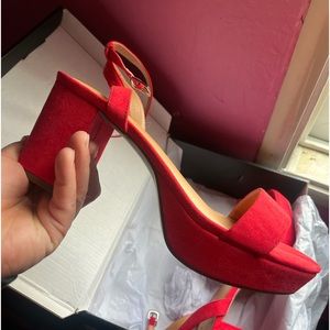 Torrid platform heels RED